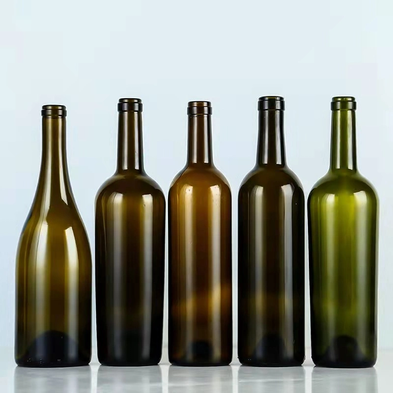 750ml Round Amber Empty Champagne Bottle Manufacturers Glass Wine Bottles