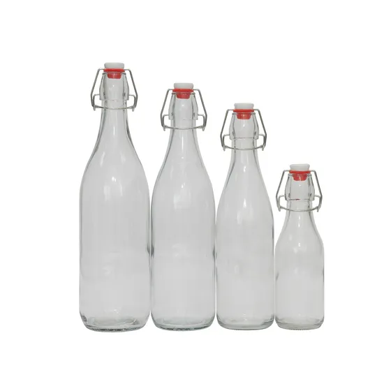 Bouteille de lait en verre transparent 200ml /Bouteille en verre pour le lait