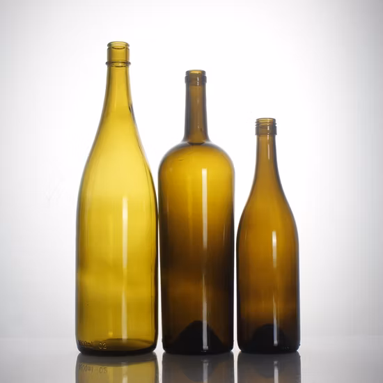 Bouteilles de vin transparentes de 750 ml Bouteilles en verre de bouteille de vin de 375 ml Bouteilles vides en verre