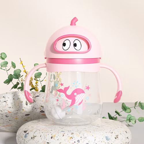 Biberon d'entraînement pour bébé Bouteille de lait avec paille pour bébé