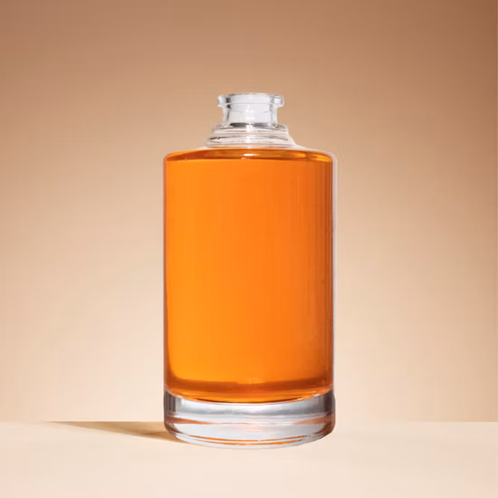 Bouteille d'alcool en verre 700 ml 750 ml Nordic Gin Whisky Vodka Liquor Spirit Bouteille pour liqueur Rhum 500 ml