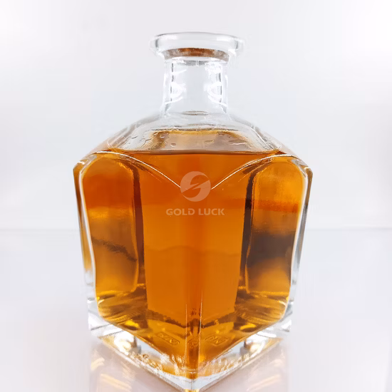 Square Premium 500ml 750ml Vodka Liquor 375ml Bouteille en verre pour vin de glace