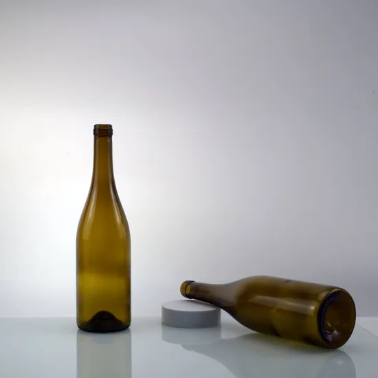Bouteille de champagne vert antique de 750 ml
