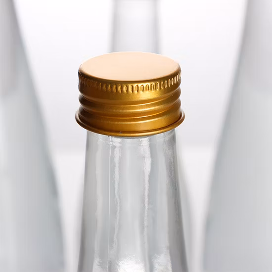 En gros 375 500 700 ml fond épais bouteille en verre boisson jus vin de glace eau claire larme goutte bouteille avec bouchons