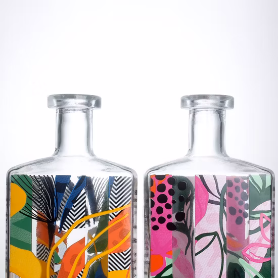 Logo personnalisé 375ml 500 Ml 750 Ml 75 Cl Whisky Whisky Vodka Rhum Spiritueux Tequila Brandy Gin Bouteille d'alcool en verre