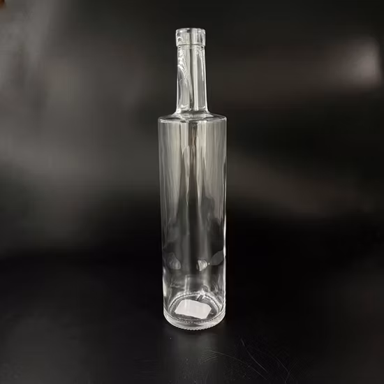 Haute Qualité Super Flint Ronde Vide 750 ml Vodka Whisky Gin Brandy Tequila Rhum Bouteilles En Verre Bouteille De Liqueur En Verre