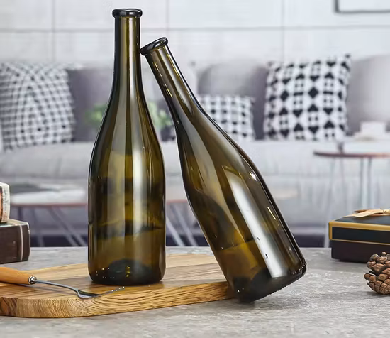 Fabricants de bouteilles de champagne vides rondes ambre de 750 ml Bouteilles de vin en verre