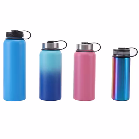 Hydro Flask Borraccia Trinkflasche Wide Mouth 32 oz Bouteille d'eau isolée à double paroi en acier inoxydable Flacons à vide et thermos