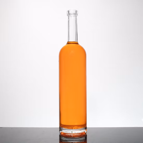 Bouteille en verre cristal 70cl/75cl/bouteille d'alcool/bouteille de whisky/bouteille de gin/bouteille de rhum/bouteille d'alcool