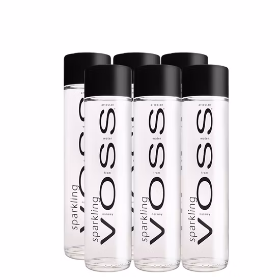 Rond droit 350 ml 400 ml 500 ml 750 ml 800 ml clair rond Voss bouteille d'eau en verre à boire avec couvercle à vis