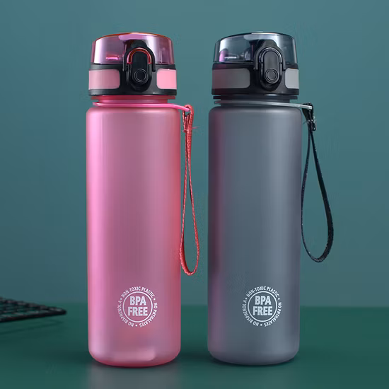 1000 ml de paille givrée grande capacité d'alpinisme Portable Sports Cup Fitness Men's and Women's Fashion Kettle Water Bottle