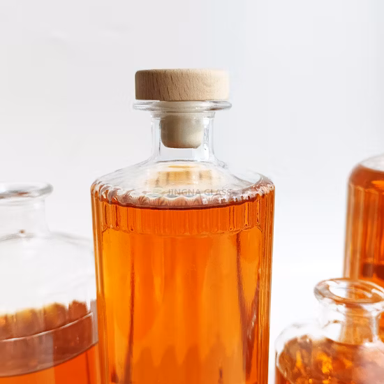 Chine Usine Fabricant Haute Qualitywholesale Vide Clair Rond 375ml 500ml 750ml Bouteille En Verre Bouteille De Vin Vodka Gin Rhum Alcool Whisky Tequila Brandy