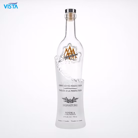 375ml 500ml 750ml 35cl 50cl 75cl High Flint Whisky Brandy Xo Vodka Teliqula Spirit Liqueur Rhum Vin Champange Bouteille en verre pour bouchon en liège Bouchon à vis